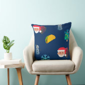 クリスマス・タコス絵文字 クッション (椅子)