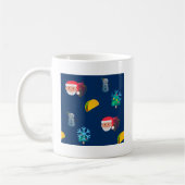 クリスマス・タコス絵文字 コーヒーマグカップ (左)