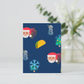 クリスマス・タコス絵文字 シーズンポストカード (スタンド正面)