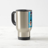 クリスマス・タコス絵文字 トラベルマグ (正面左)