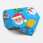 クリスマス・タコス絵文字 ネクタイ (ロール)
