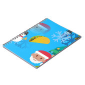 クリスマス・タコス絵文字 ノートブック (左側)