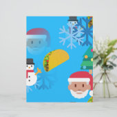 クリスマス・タコス絵文字 レターヘッド (スタンド正面)