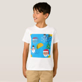 クリスマス・タコス絵文字 Tシャツ (正面フル)