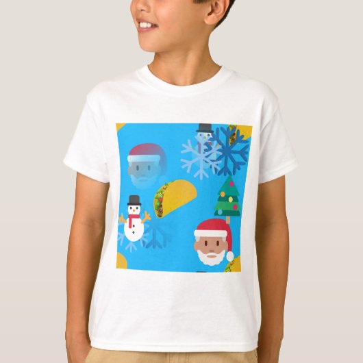 クリスマス・タコス絵文字 Tシャツ (正面)