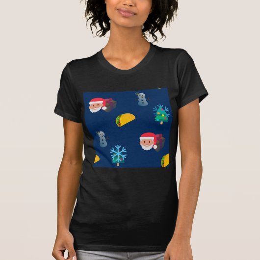 クリスマス・タコス絵文字 Tシャツ (正面)