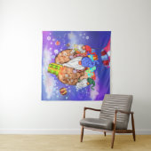 クリスマス・タペストリ飛んでいるー与え格言とギフト品 タペストリー (インサイチュ(横))