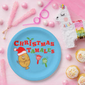 クリスマス・タマレス ペーパープレート (パーティー)