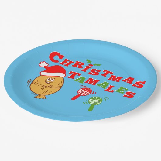 クリスマス・タマレス ペーパープレート (アングル)