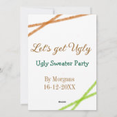 クリスマス ダサいスウェットパーティー オレンジ (裏面)