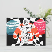 クリスマス ダサいセーター パーティー 招待状 (スタンド正面)