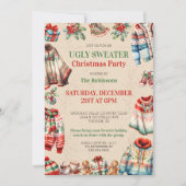 クリスマス ダサい服 ギフト交換 パーティー 招待状 (正面)