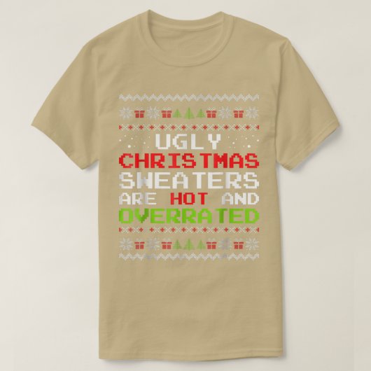 クリスマス ダサい スウェーター パーティー メンズ レディース キッズ 面白い Tシャツ (デザイン正面)