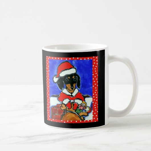 クリスマス・ダックスフント コーヒーマグカップ (右)