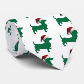 クリスマス・ダックスフント ネクタイ (ロール)