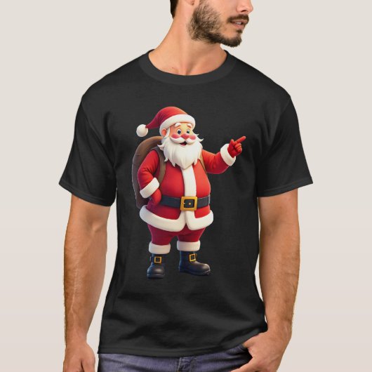 クリスマス ダビング サンタ Tシャツ 男の子 キッズ (正面)