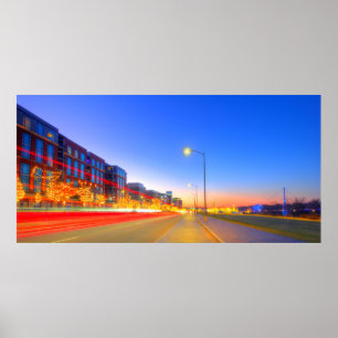 クリスマス、ダブリン、オハイオのブリッジパーク ポスター