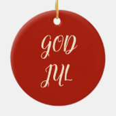 クリスマス·ダラ·ホース セラミックオーナメント (裏面)