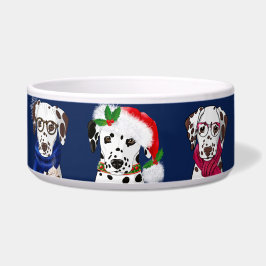 クリスマス・ダルメシアン ボウル