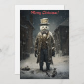 クリスマス・ダーク・スノーマン シーズンカード (正面/裏面)