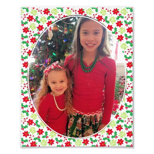 クリスマス・ダーリングがテンプレートを可愛すごいく フォトプリント            (正面)