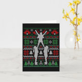 クリスマス チアリーダー ギフト  カード (黄色い花)