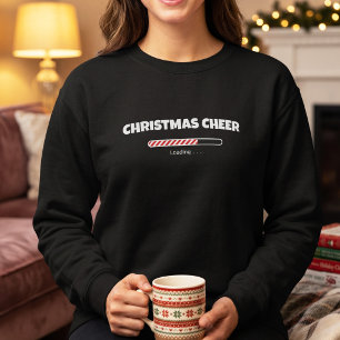 クリスマス・チア・キャンディケインローディングバー 面白い Xmas スウェットシャツ