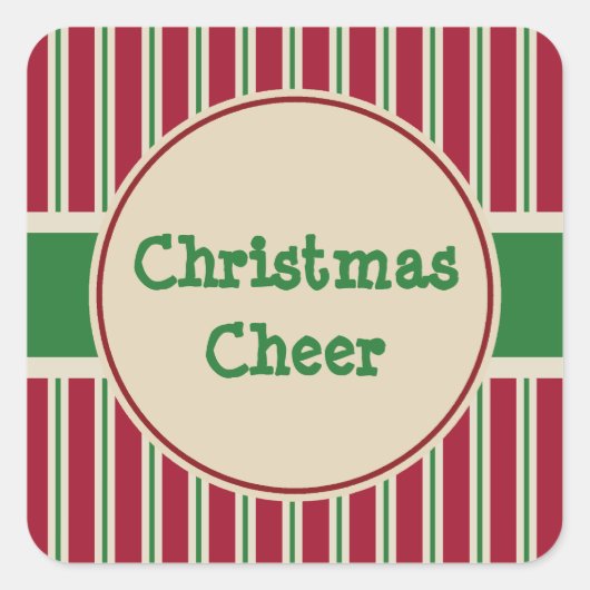 クリスマス チア ステッカー (正面)