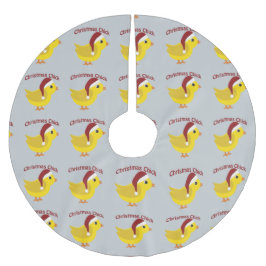 クリスマス・チック ブラッシュドポリエステルツリースカート