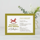 クリスマス·チャリティーを駆り立てるロッキング·ホース·トイ 招待状 (スタンド正面)