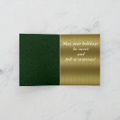 クリスマス チョコレート チップ クッキー カード (内部)