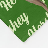 クリスマス·チョコレート·ラボに犬の名前 フリースブランケット (角)