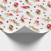 クリスマス・チワハス ラッピングペーパー (角)