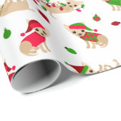 クリスマス・チワハス ラッピングペーパー (ロールコーナー)