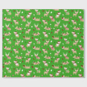 クリスマス・チワハス ラッピングペーパー (フラット)