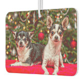 クリスマス・チワワ カーエアーフレッシュナー (左)