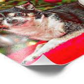 クリスマス・チワワ フォトプリント            (角)