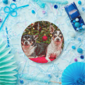 クリスマス・チワワ ペーパープレート (パーティー)