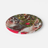 クリスマス・チワワ ペーパープレート (アングル)