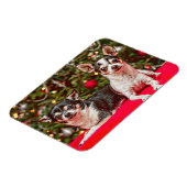 クリスマス・チワワ マグネット (左側)