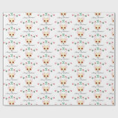 クリスマス・チワワ ラッピングペーパー (フラット)