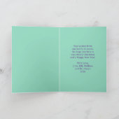 クリスマス・ツリー・カードの天使 カード (内部)