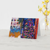 クリスマス ツリー カード (黄色い花)