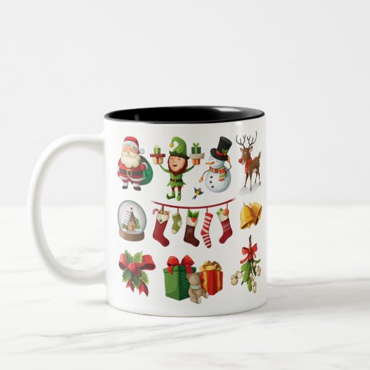 クリスマス ツートーンマグカップ (左)
