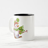 クリスマス ツートーンマグカップ (正面左)