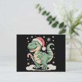 クリスマス ティラノサウルス 恐竜 サンタ帽子 ホリデー (スタンド正面)