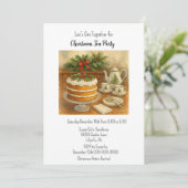 クリスマス ティーパーティー / ティータイム 招待状 (スタンド正面)