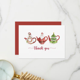 クリスマス・ティーポット、パーティー サンキューカード