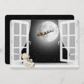 クリスマス・テディベア・イン・ウィンドウ シーズンカード (正面/裏面)