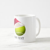 クリスマス テニスボール サンタ帽子 コーヒーマグカップ (正面右)